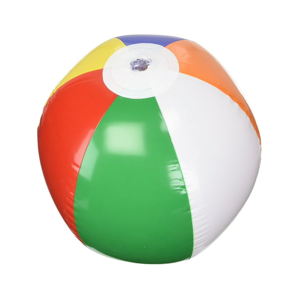 Fun Express 12 Inflatable Striped Beach Balls ~ Size 9 Colors & Styles May Vary 